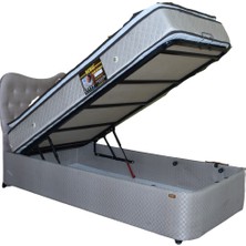 Bengi Ticaret Baza Yatak Başlık Standart Silin Model Metal Fırın Boya 100*200 Pedli Ortopedik Yatak El Yapım