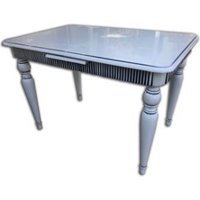 Bengi Ticaret Masa Açılır Fitilli Model Kayın Tombul Ayak Parlak Beyaz Lake Kutuda Sevk  El Yapım