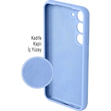Printify Samsung Galaxy S23 ile Uyumlu Lansman Çiçek Tasarımlı Içi Kadife Kapak Kılıf