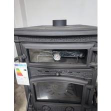 Flame Stove Flamestove  FS-011YK  Sırıus Maxi Yan Kapaklı Kuzineli Komple Pik Döküm Soba