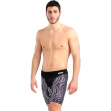 Arena Swim Jammer Marbled Erkek Siyah Yüzücü Mayosu 005785550