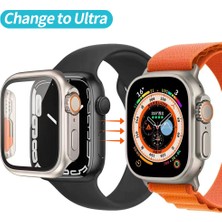 Cool Cold Apple Watch Ultra Yükseltme Case Pc Cam+Kılıf Su Geçirmez (40MM) Seri 7/6/se/5/4/3/2 Uyumlu Koruma