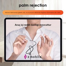 Z-Mobile iPad Mini 6 Tablet Kalemi Palm Rejection Avuç Içi Reddi ve Eğim Özellikli Manyetik Şarjlı Kalem