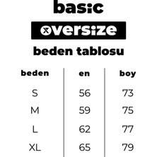 X7 Design Art X7 Koleksiyonu Beyaz Basic Oversize T-Shirt