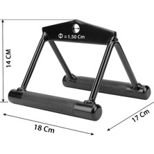 CrewSport T-Bar Rowing Sabitleyici Aparat - Rowing Bar - Mideye Çekiş Aparatı - Kanat Aparatı - Çekiş Aparatı