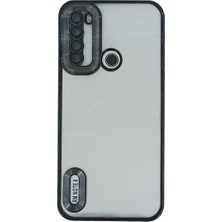 Plus Xiaomi Redmi Note 8 ile Uyumlu Roma Lensli Lazer Slot Şeffaf Kılıf