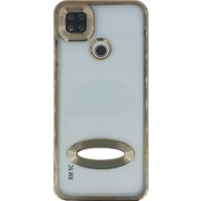 Plus Xiaomi Redmi 9c ile Uyumlu Roma Lensli Lazer Slot Şeffaf Kılıf