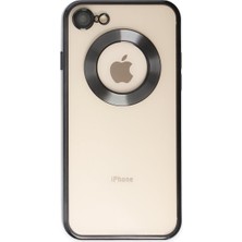 Plus iPhone 7 / iPhone 8 / Se 2020 ile Uyumlu Roma Lensli Lazer Slot Şeffaf Kılıf
