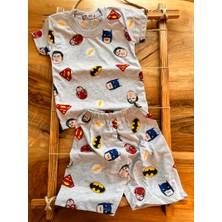 Bebtaş Spiderman Batman Flash Yazlık Takım 6 - 7 Yaş Erkek Çocuklar İçin Eğlenceli Desenli