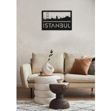 Ensa Design Dekoratif Ahşap Duvar Dekoru Istanbul  50X32CM
