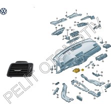 pelit oto Passat cc Sol Ön Havalandırma 3AB819701 3AB819701A