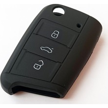 Skilit Samsun Oto Kilit Volkswagen Skoda Seat Mqb 2013+ Silikon Anahtar Kılıfı Kumanda Kılıfı Oto Anahtarlık