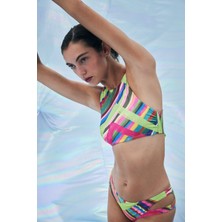 Flora Kesik Detaylı Renkli Bikini Altı-aysu Türkoğlu Koleksiyonu