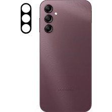 HEPTEKİLETİŞİM Samsung Galaxy A14 Kamera Lens Koruyucu Tam Kaplayan Siyah Çerçeveli Korunaklı (3d K.c)