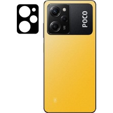 HEPTEKİLETİŞİM Xiaomi Poco X5 Pro Kamera Lens Koruyucu Tam Kaplayan Siyah Çerçeveli Korunaklı (3d K.c)