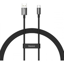 Baseus Supervooc 1mt 65W USB To Type-C Şarj Kablosu ve Data Kablosu 480MB/SN Abs+Tpe USB Type-C Şarj