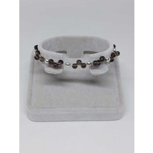 Dumanlı Kuvars Taşı Bileklik 4mm