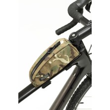 Pack2Ride Toprock Large Kamuflaj Camo Desenli  Kadro Üstü Bisiklet Çantası 1lt