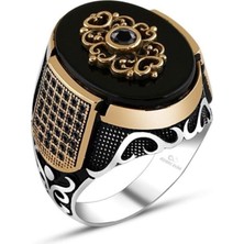 Argento Silver 925 Ayar Gümüş Erkek Yüzük