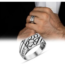 Argento Silver 925 Ayar Gümüş Erkek Yüzük