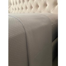 Zeren Home %100 Pamuklu Çift Kişilik Pike Gri 220 x 240CM