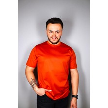 Sabri Özel SM23SK23004 Merserize O Y.k T-Shirt Kiremit