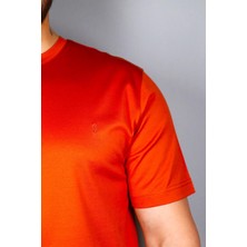 Sabri Özel SM23SK23004 Merserize O Y.k T-Shirt Kiremit