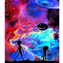 Ena Butik Canvas Rick ve Morty Sayılarla Boyama Seti  Rulo 70 x 90 cm