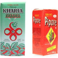 Pipore Mate Çayı 250 gr + Kharta Yeşil Yapra Mate Çayı 250GR