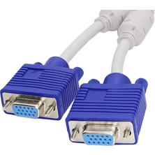 Aogo VGA Splitter Kablosu VGA Y Kablosu 1 Erkek - 2 Dişi VGA - Çift VGA Dönüştürücü VGA Ekran Çoğaltma