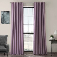 Evdepo Home Taç Gül Kurusu Karartma Blackout Fon Perde, 1/3 Sık Pile, Tek Kanat, 50 x 270 cm