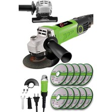 Jack Power Devir Ayarlı Avuç Içi Spiral Taşlama Makinası 4500W 115-125 mm 5 Adet Disk