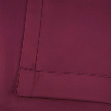 Evdepo Home Taç Mürdüm Karartma Blackout Fon Perde, 1/2,5 Normal Pile, Tek Kanat, 100 x 240 cm