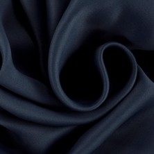 Evdepo Home Taç Lacivert Karartma Blackout Fon Perde, 1/3 Sık Pile, Tek Kanat, 100 x 250 cm