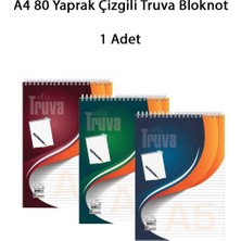 Nefertiya A4 80 Yaprak Çizgili Truva Bloknot