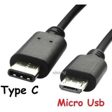 Keepro 1 Metre Typec Micro USB Kablo 1 Metre Type-C Mikro USB Kablo