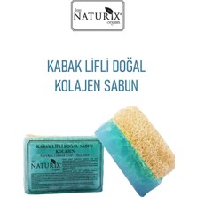 Naturix Doğal Kabak Lifli  Sabun Kırışıklı K Önleyici Canlandırıcı  Collagen Soap