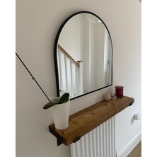 Karadeniz Dizayn 19X80 cm Tekli Demir Ayaklı Raf