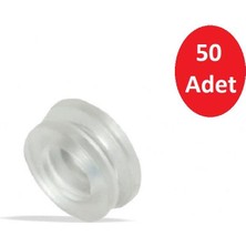 HMC 16 mm Kanallı Naturel Conta Tapa (50 Adet)