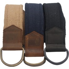 Anatolia Craft Derili Erkek Kadın Kız Genç Için D Tokalı Siyah Antik Halkalı Dokuma Taba Lacivert Siyah Taktik Spor Kanvas Kot Bez Kemer