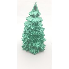 Be Beauty Yeşil Renk Çam Ağacı Şeklinde Kokusuz Büyük Mum