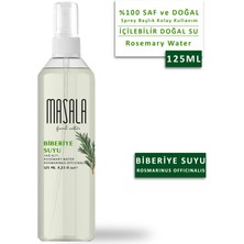 Masala Biberiye Suyu 125 ml x 3 Adet - Rosemary Floral Water -Biberiye Suyu Sebum ve Yağ Dengeleyici Hidrosol