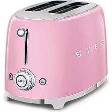 Smeg 50's Style Pembe Kettle - 1x2 Ekmek Kızartma Makinesi ve Filtre Kahve Makine Seti