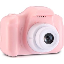 Blue İnter Cmr9 Çocuklar İçin Mini HD 1080P Dijital Fotoğraf Makinesi-pembe