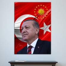 Morfil Sanat Atölyesi Recep Tayyip Erdoğan Başkan Erdoğan Rte Kanvas Tablo (7 Farklı Ölçü)