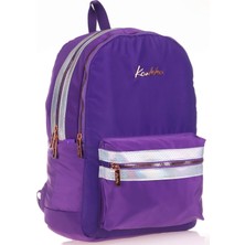 Kaukko Magic Gloss Mor Kız Çocuk Okul Çantası - Ilkokul Ortaokul