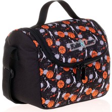 Kaukko Kids&love Erkek Çocuk Beslenme Çantası - Siyah Basketbol - Isı Yalıtımlı