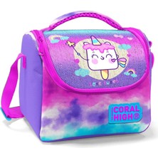 Coral High Kız Çocuk Pembe Mor Dondurma Okul Beslenme Çantası - Thermo Yalıtımlı