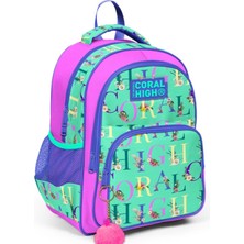 Coral High Açık Yeşil Pembe Yazılı Ilkokul Okul Sırt Çantası - Kız Çocuk