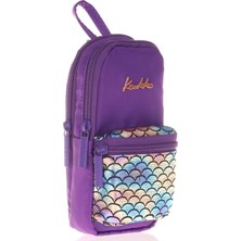 Kaukko Bright Scale Mor Junior Bag Çanta Şekilli Kalem Çantası